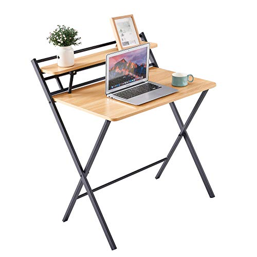 Black Argos Home Compact Folding Wooden Office Desk